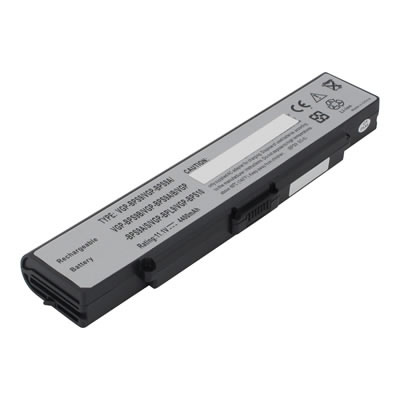 XBAT Batterie Li-Ion pour Sony 4400mAh 10.8V - 11.1V VGP-BPS9 Gris