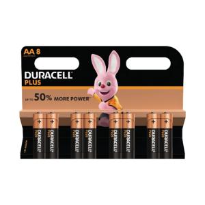 Pile AA 1,5V Duracell Plus Power Blister de 8 MN1500B8