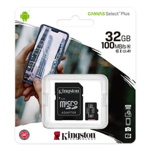 SDCard MicroSD Kingston 32 Gb SDHC + Adap Classe10 (dont Taxes 2.01€HT)