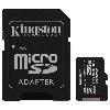 SDCard MicroSD Kingston 256 Gb SDXC + Adap Classe10 (dont Taxes 4.01€HT)