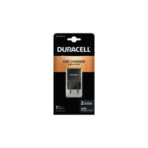 ZCHA Chargeur noir USB Fast Charge 5V/2.4A 12W DURACELL
