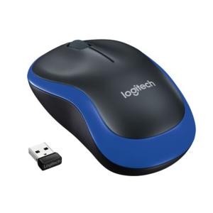 SOURIS Logitech M185 Sans fil USB Noir/Bleu