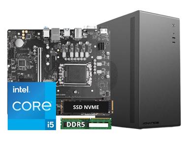 Pack à Assembler INTEL PLUS I5 DDR5| H610 | 16Go | 480Go | BOITIER