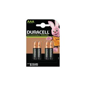 Pile Rechargeable AAA 900mAh Duracell Blister de 4 HR03-A