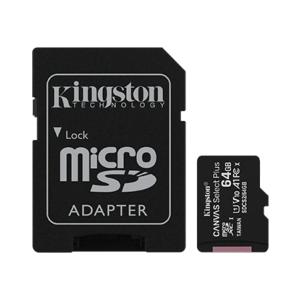 SDCard MicroSD Kingston 64 Gb SDXC + Adap Classe10 (dont Taxes 2.81€HT)