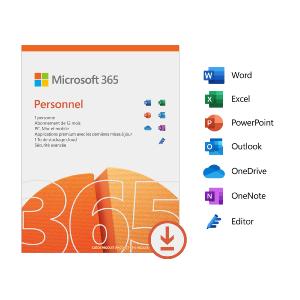 Office 365 Personal 1 an - Word/excel/powerpoint/onenote/outlook
