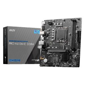 Carte Mère MSI H610M-E M.2/2x DDR4/HDMI/VGA Socket 1700