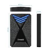 Boitier externe TOOQ  SATA 2.5" - USB A Noir LED TQE-2550BL