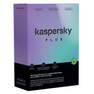 Kaspersky Plus 3 postes / 1 an