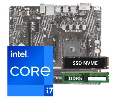 Pack à Assembler INTEL PLUS I7 DDR5| H610 + GT710 | 16Go | 1To