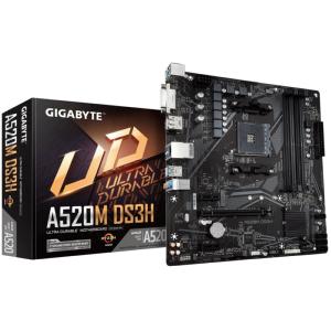 Carte Mère Gigabyte A520M-DS3H M.2/4xDDR/DP/DVI/HDMI Socket AM4 MicroATX