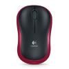 SOURIS Logitech M185 Sans fil USB Noir/Rouge