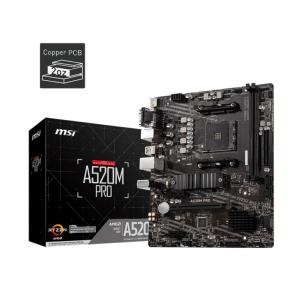 Carte Mère MSI A520M PRO AM4 M.2/2xDDR/HDMI/VGA/DisPort MATX