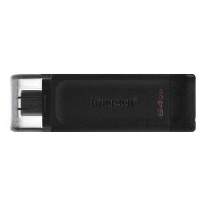 Clé USB Kingston DT70/64 Gb USB 3.0 Type C (dont Taxes 2.81€HT)