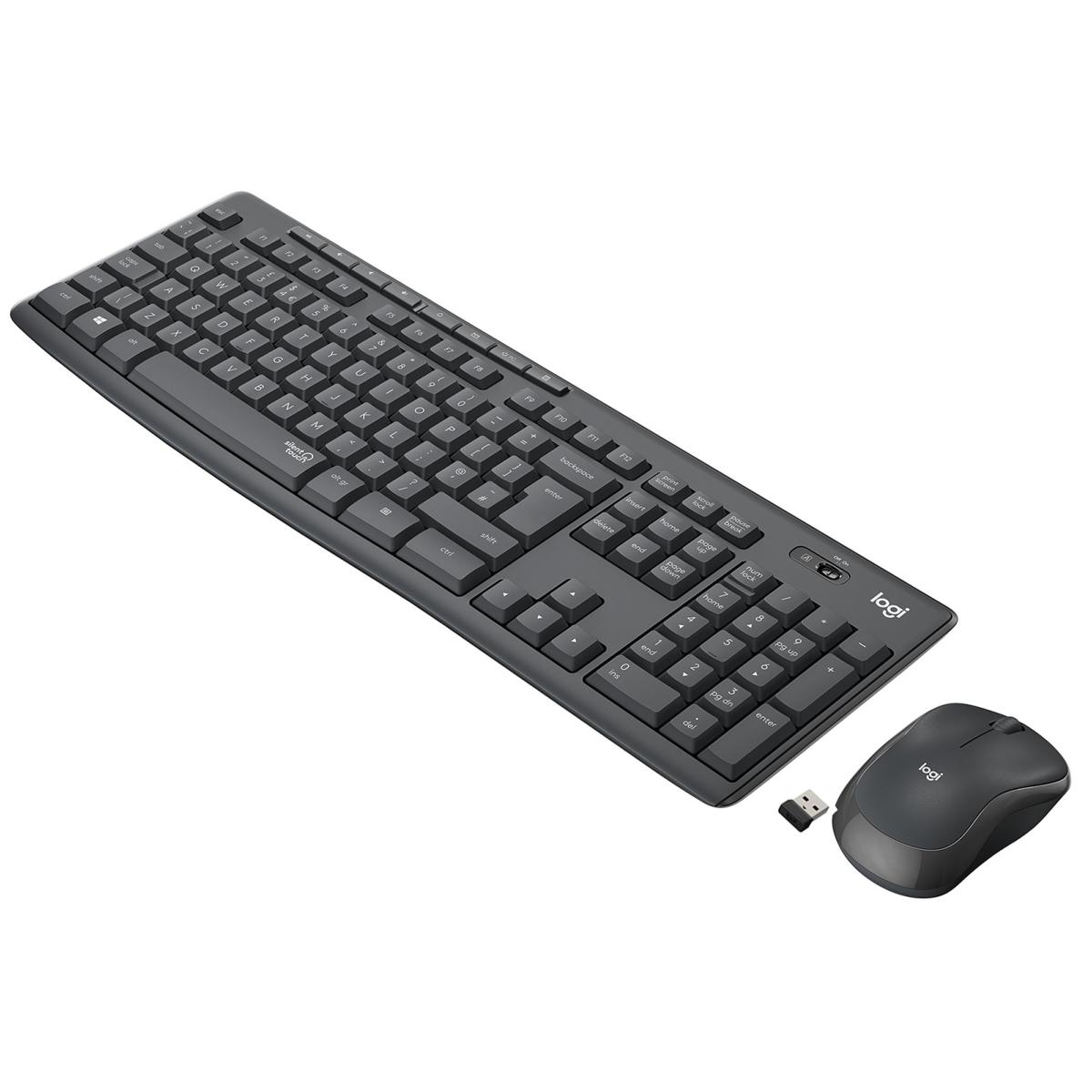 Ensemble de clavier et de souris sans fil avec support pour