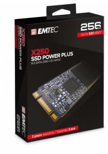 SSD EMTEC X250 256 Go M.2 SATA3 ECSSD256GX250