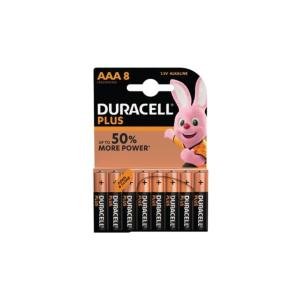 Pile AAA 1,5V Duracell Plus Power Blister de 8 MN2400B8