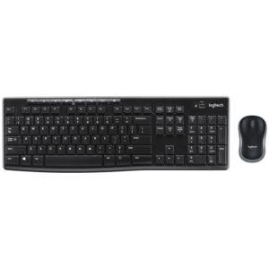 CLAVIER SOURIS Logitech MK270 USB sans fil noir Retail